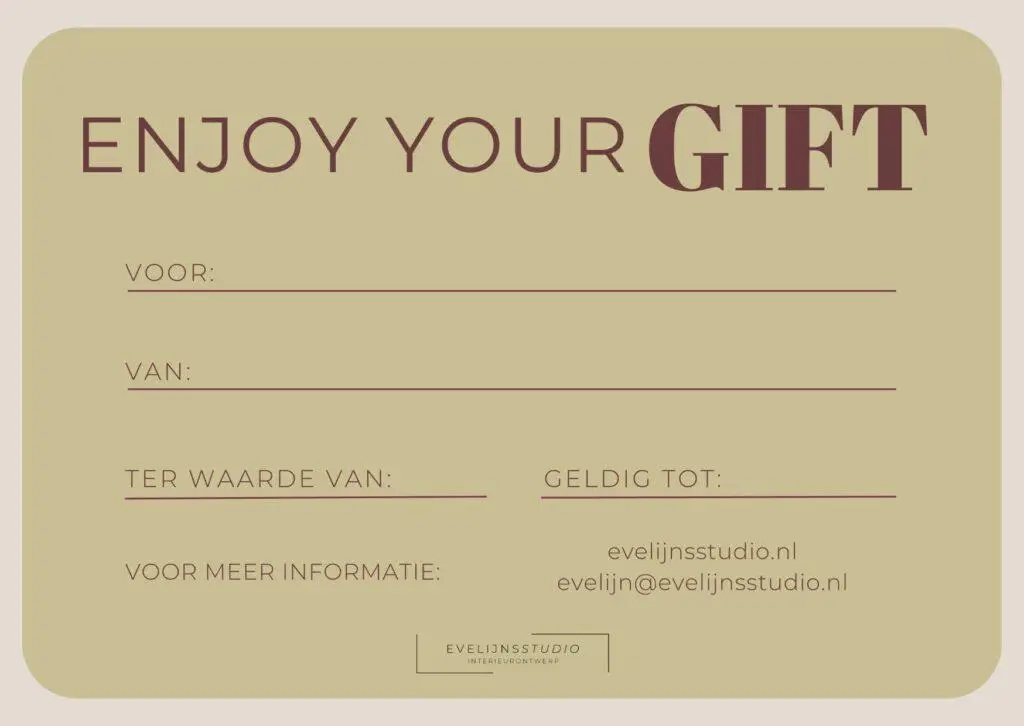 Giftcard Evelijnsstudio